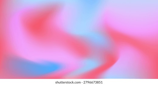 Abstract Pastel Gradient Background in Pink and Blue With Soft Blurred Color Swirl