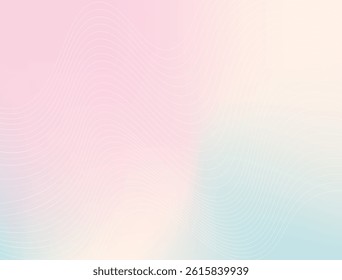 Abstract pastel gradient background with smooth mesh and wavy line texture. Soft blended colors perfect for modern design, web, print, branding, social media graphics and digital projects. copy space