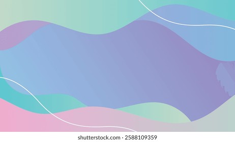 Abstract Pastel Gradient Background Wave Design