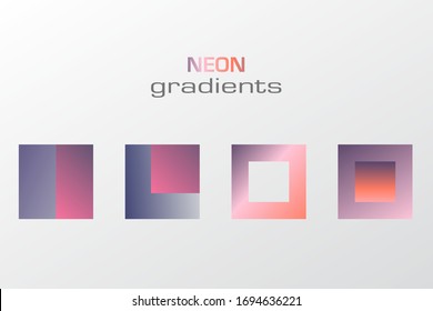 Abstrakte Farben mit pastellfarbenem Farbverlauf, einfache quadratische Figur einzeln auf weißem Hintergrund. Vektorillustration Geometrische Farbform. Holografisches quadratisches Logo-Konzept.