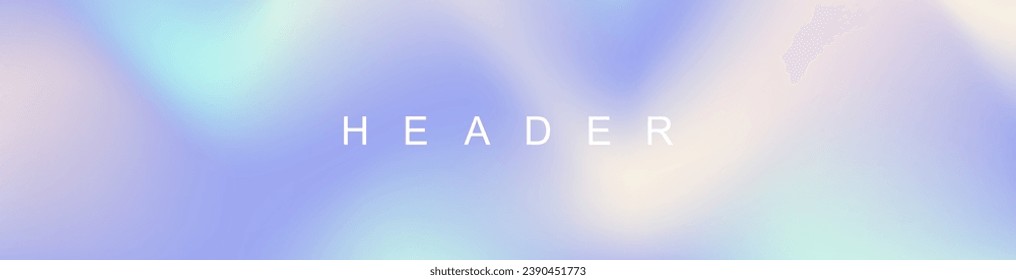 Abstract pastel gradient header background. Innovation header background design for cover. Landing page concept for your graphic design.
