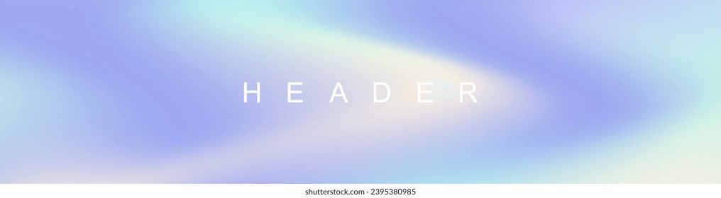Abstract pastel gradient header background. Innovation header background design for cover. Landing page concept for your graphic design.