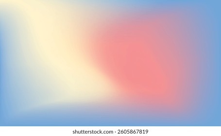 Abstract pastel gradient with pink and blue soft color blend