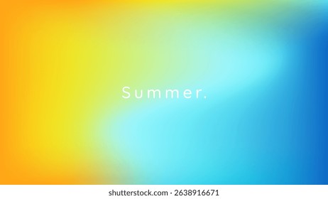 Abstract pastel gradient sky colors. Summer background. Blurry blue and orange gradient colors. Soft pastel rainbow colors. Sunset or sunrise atmosphere background.