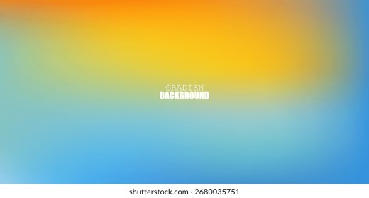 Abstrato pastel gradiente cores do céu. Cores de gradiente azul e laranja indefinidas. Cor macia pastel arco-íris. Fundo do pôr do sol ou da atmosfera do nascer do sol.