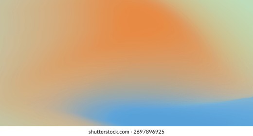Abstrato pastel gradiente cores do céu. Cores de gradiente azul e laranja indefinidas. Cor macia pastel arco-íris. 