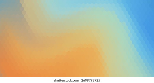 Abstractas colores de cielo degradado pastel. Colores degradados azules y anaranjados borrosos. Suaves colores pastel arco iris. Atardecer o amanecer de fondo de la atmósfera.