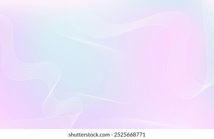 Abstract Pastel Gradient with Soft, Curved Lines and Subtle Transition