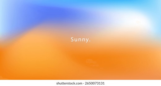 Abstract pastel gradient sunny weather sky colors. Blurred blue and orange gradient colors. Soft pastel rainbow colors. Sunset or sunrise background	
