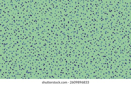 Abstract pastel green background with scattered dark teal dots.  Perfect for website banners, textile prints, and playful branding. Evokes feelings of joy, energy, and subtle sophistication.