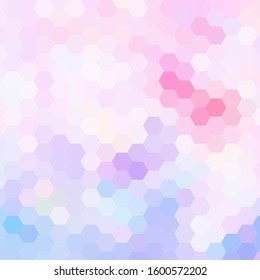 abstract pastel hexagonal background. vector pattern 