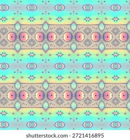 Padrão de caleidoscópio pastel abstrato com gradientes suaves e simetria geométrica. Fundo perfeito para design, moda, papel de parede, branding e arte moderna visuais.