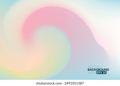 Abstract pastel light multi-colors mesh gradient background or wallpaper backdrop design. Design for Web template, Banner presentation with space for text. vector eps
