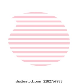 Abstract pastel lines shape background. Vector illustration.