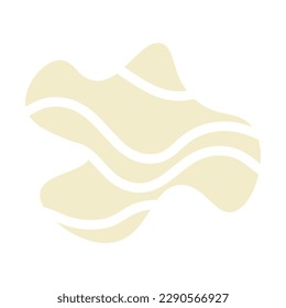 Abstract pastel lines wave shape background. Vector illustration.