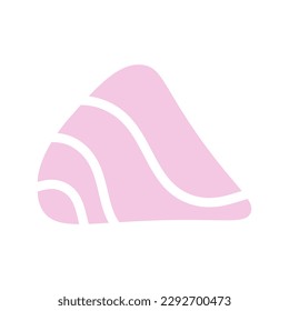 Abstract pastel lines wave shape background. Vector illustration.