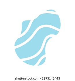 Abstract pastel lines wave shape background. Vector illustration.