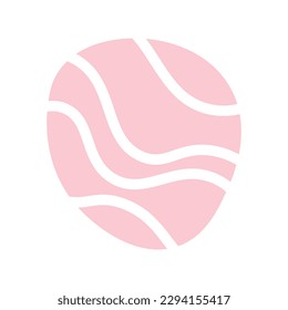 Resumen de líneas pastel ondulan el fondo de la forma. Ilustración vectorial.