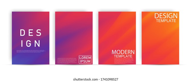 Abstract Pastel Many colors gradient background A4 concept for your graphic colorful design,