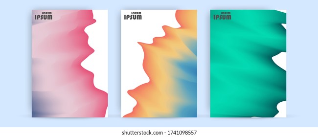 Resumen Pastel Muchos colores gradiente de fondo A4 concepto para su diseño gráfico colorido,
