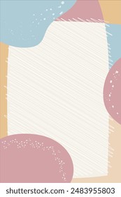 Abstract pastel Memphis patterned background illustration by Miko about abstract, pastel background, abstract background, nature, aesthetic backgrounds