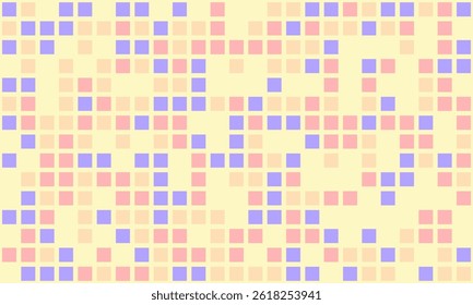 Abstract pastel mosaic background.  Soft, calming colors create a gentle, playful mood perfect for websites, presentations, or branding.