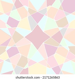 Resumen Patrón transparente del mosaico Pastel. Fondo de varios colores suaves. 