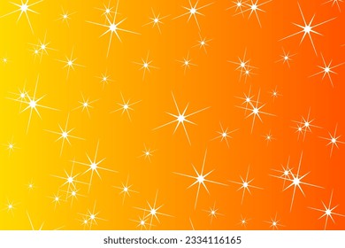 Abstract pastel orange background with randomly scattered shiny stars