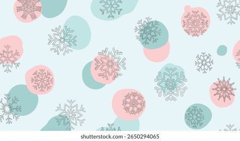 Padrão de Pastel abstrato de círculos com pequenas manchas pretas para design têxtil