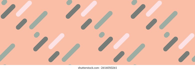 Abstract pastel pattern with diagonal lines and dots.  Perfect for backgrounds, website design, or textile prints.  Modern, minimalist style conveys speed, energy, or dynamism.