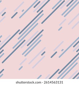 Abstract pastel pink background with diagonal lines in shades of blue and purple.  Elegant and modern, this seamless pattern is perfect for website design, textile prints, or social media graphics.