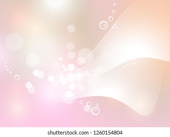 Resumen de fondo rosa pastel con luces de boquilla suaves