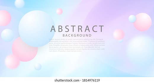 Abstract Pastel pink blue gradient background Ecology concept for your graphic design,