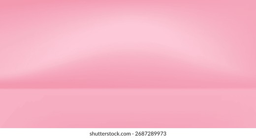 Abstractas pastel rosa vació pastel studio para la demostración del producto.