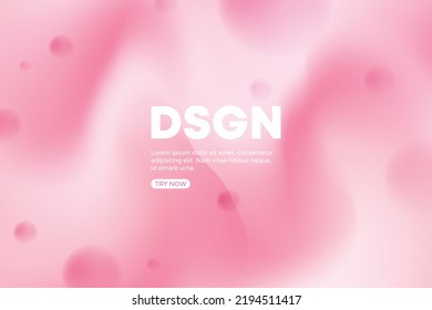 Resumen de fondo degradado rosa pastel con el concepto de gráfico circular y onda