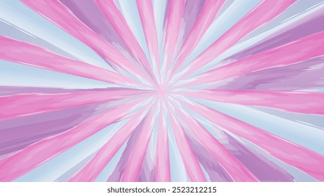 Abstrato pastel rosa e roxo projeto de fundo sunburst com efeito de textura de aquarela suave