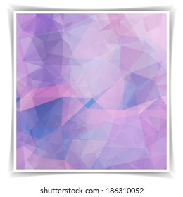 Abstract Pastel Pink Triangle Polygonal vector background