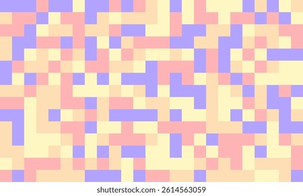 Abstract pastel pixel art background.  Soft, calming color palette ideal for website design, presentations, or social media.