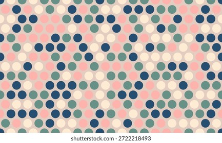 Abstractas patrón de lunares pastel.  Diseño geométrico moderno ideal para fondos, textiles o branding.  La sutil paleta de colores crea un ambiente relajante y sofisticado.
