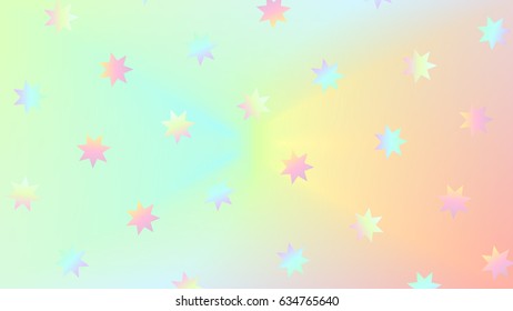 Abstract pastel rainbow star background