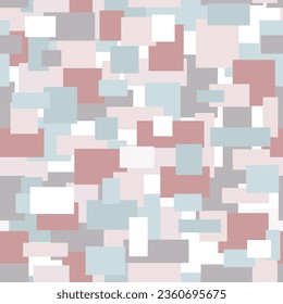 Abstract pastel rectangle vector seamless pattern