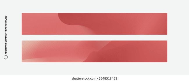 Abstrakter pastellroter brauner Farbverlauf-Hintergrund, Vektorsatz. Farbverlauf der minimalistischen Deckvorlage. Ideales Design für Social Media, Cover, Banner, Flyer, Musik, Werbung.