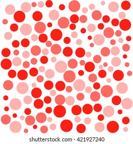 Abstract pastel red dot background