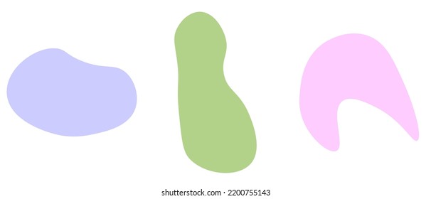 Abstract pastel shape background. Vector illustration.