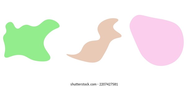 Abstract pastel shape background. Vector illustration.