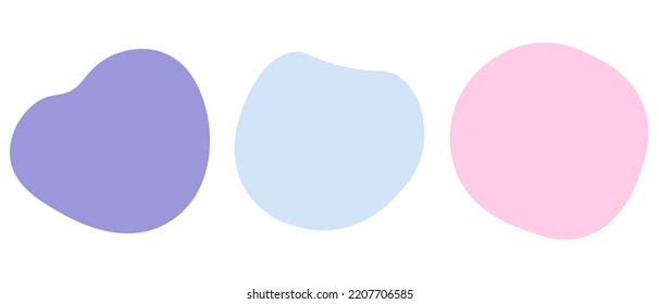 Abstract pastel shape background. Vector illustration.