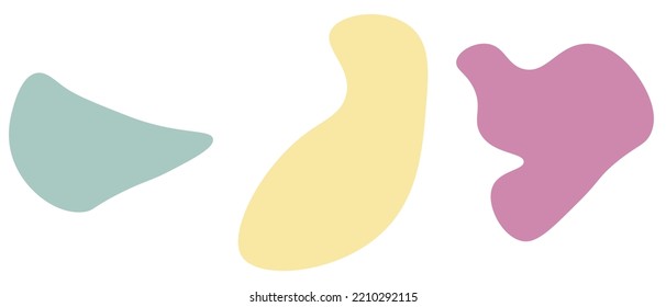 Abstract pastel shape background. Vector illustration.