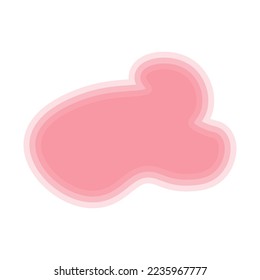 Abstract pastel shape background. Vector illustration.