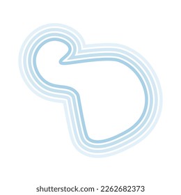 Abstract pastel shape lines background. Vector illustration.