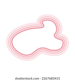 Abstract pastel shape lines background. Vector illustration.